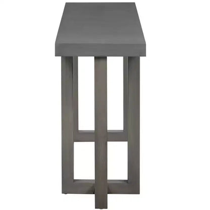 Console unique en bois au design géométrique, table d'entrée moderne en bois pour salon et entrée