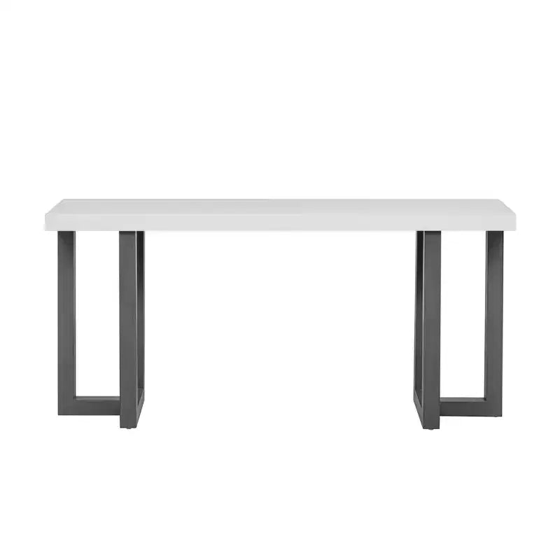 Console unique en bois au design géométrique, table d'entrée moderne en bois pour salon et entrée