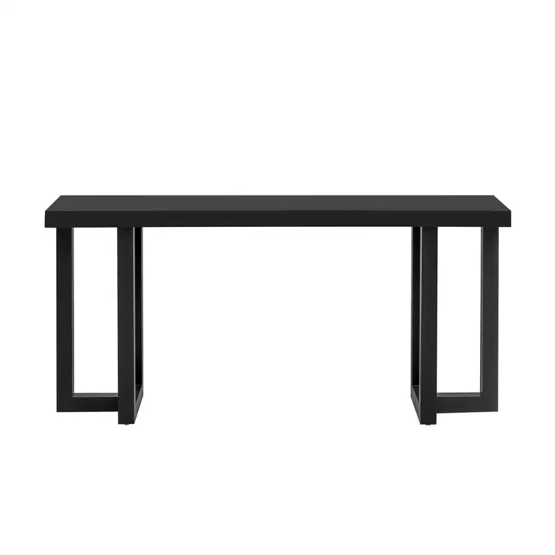 Console unique en bois au design géométrique, table d'entrée moderne en bois pour salon et entrée