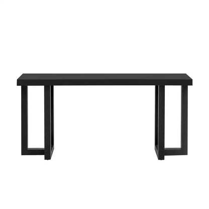 Console unique en bois au design géométrique, table d'entrée moderne en bois pour salon et entrée
