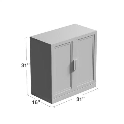 PexFix 31 Armoire d'appoint en bois, buffet moderne avec 2 portes et étagère réglable pour salon, salle à manger, entrée, naturel