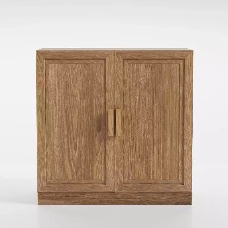 PexFix 31 Armoire d'appoint en bois, buffet moderne avec 2 portes et étagère réglable pour salon, salle à manger, entrée, naturel