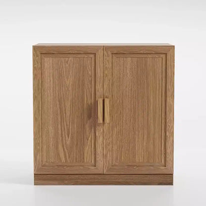 PexFix 31 Armoire d'appoint en bois, buffet moderne avec 2 portes et étagère réglable pour salon, salle à manger, entrée, naturel