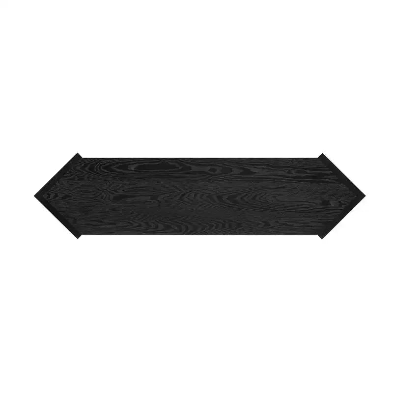 Console étroite avec étagère ouverte, Table d'entrée en rotin au design unique et irrégulier pour salon, couloir et entrée