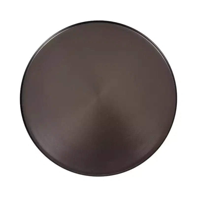 Table d'appoint Kate and Laurel Vanora en métal et marbre, 10x10x24, étain et noir
