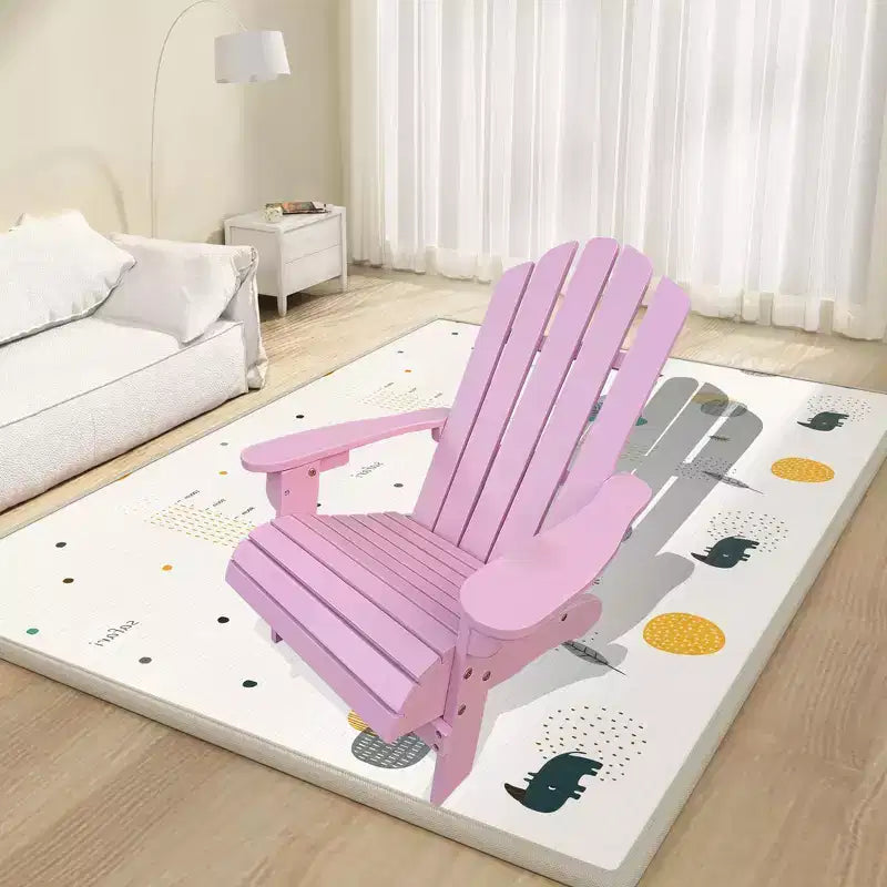 Chaise Adirondack Whisen, Bois dur de peuplier, Robuste et confortable, Montage facile pour patio/jardin
