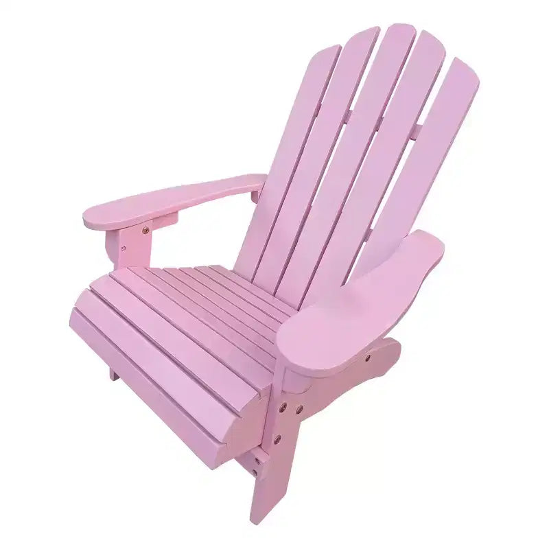 Chaise Adirondack Whisen, Bois dur de peuplier, Robuste et confortable, Montage facile pour patio/jardin