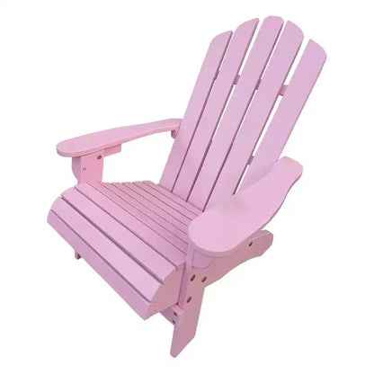 Chaise Adirondack Whisen, Bois dur de peuplier, Robuste et confortable, Montage facile pour patio/jardin