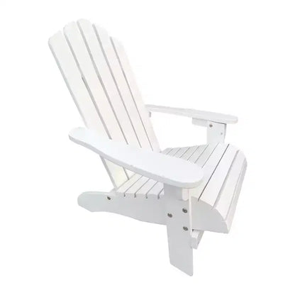 Chaise Adirondack Whisen, Bois dur de peuplier, Robuste et confortable, Montage facile pour patio/jardin