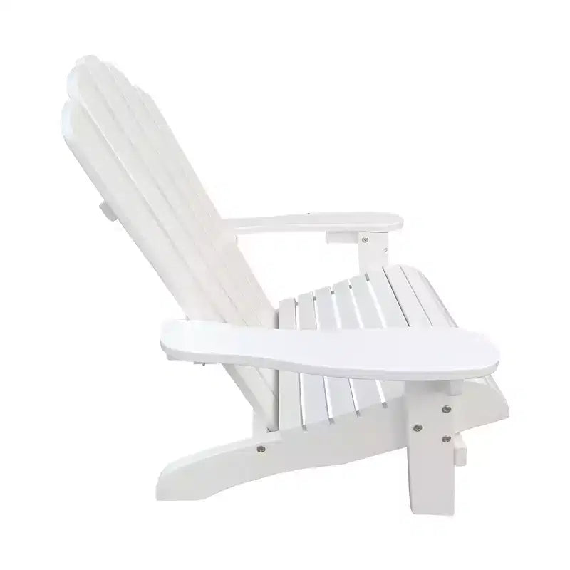Chaise Adirondack Whisen, Bois dur de peuplier, Robuste et confortable, Montage facile pour patio/jardin