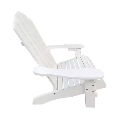 Chaise Adirondack Whisen, Bois dur de peuplier, Robuste et confortable, Montage facile pour patio/jardin