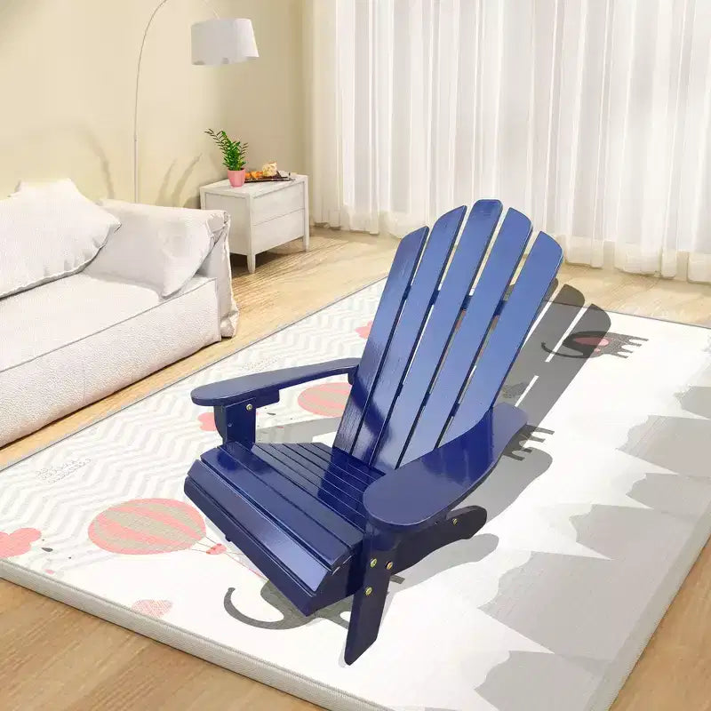Chaise Adirondack Whisen, Bois dur de peuplier, Robuste et confortable, Montage facile pour patio/jardin