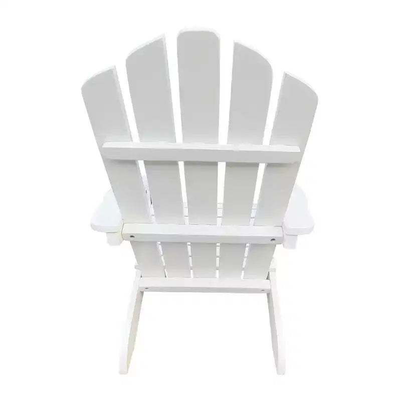 Chaise Adirondack Whisen, Bois dur de peuplier, Robuste et confortable, Montage facile pour patio/jardin