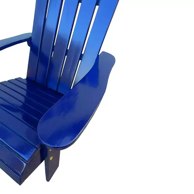 Chaise Adirondack Whisen, Bois dur de peuplier, Robuste et confortable, Montage facile pour patio/jardin