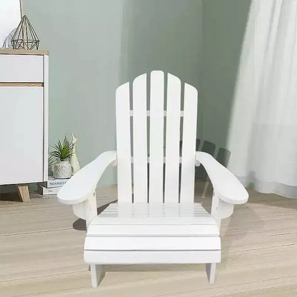 Chaise Adirondack Whisen, Bois dur de peuplier, Robuste et confortable, Montage facile pour patio/jardin