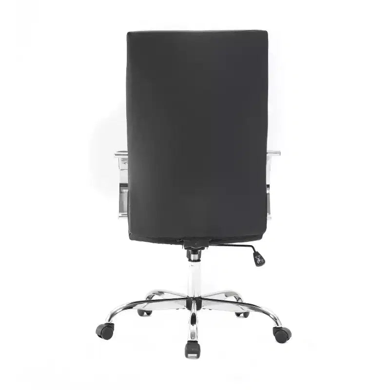 Chaise de bureau pivotante HomeStock de 33 po de hauteur réglable avec siège rembourré gris