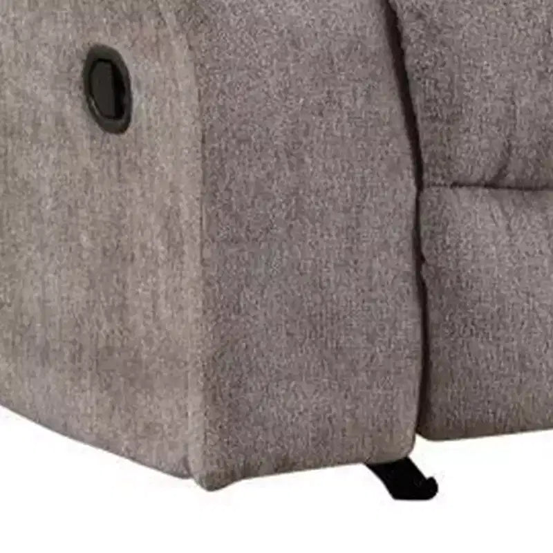 Fauteuil inclinable manuel Royal Hampton, capitonné, chenille gris mocha
