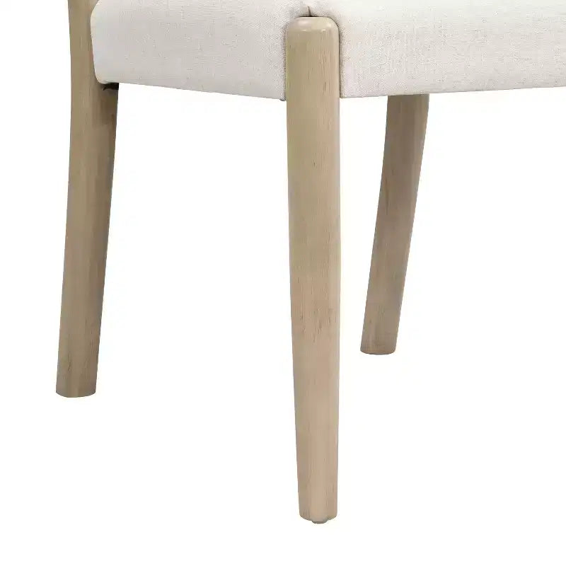 Christopher Knight Home Benitez Chaise de salle à manger en bois d'hévéa rembourrée avec dossier en corde tressée (lot de 2)