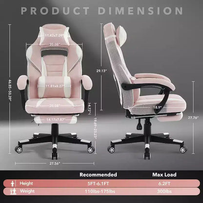 COZONY Chaise de bureau haute, Fauteuil de jeu de direction en cuir à dossier haut avec repose-pieds, Chaise d'ordinateur ergonomique avec support lombaire, appui-tête pivotant à 360°