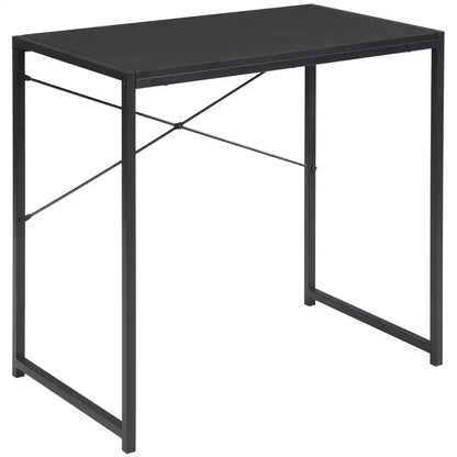 eHemco Multifunction Rectangular Home Office Writing Study Desk, Black