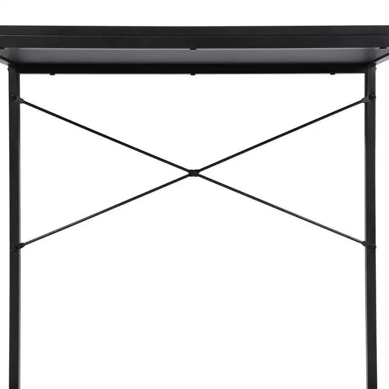 eHemco Bureau d'étude et d'écriture rectangulaire multifonction pour la maison ou le bureau, noir