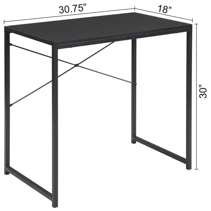 eHemco Bureau d'étude et d'écriture rectangulaire multifonction pour la maison ou le bureau, noir