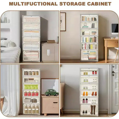 Meuble à chaussures empilable avec portes et roulettes 6 niveaux, 12 paires Idéal pour les couloirs, les salons et les dressings