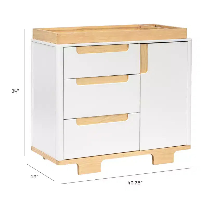 Commode à langer 3 tiroirs Yuzu Babyletto