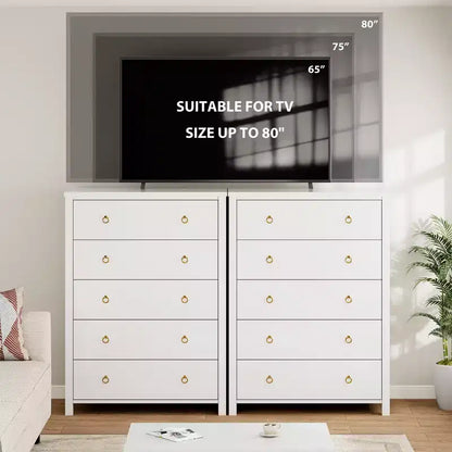 Commode de chambre à coucher, commode de rangement de 94 cm de haut pour placard avec 4 tiroirs, meuble de rangement pour vêtements pour chambre à coucher, salon