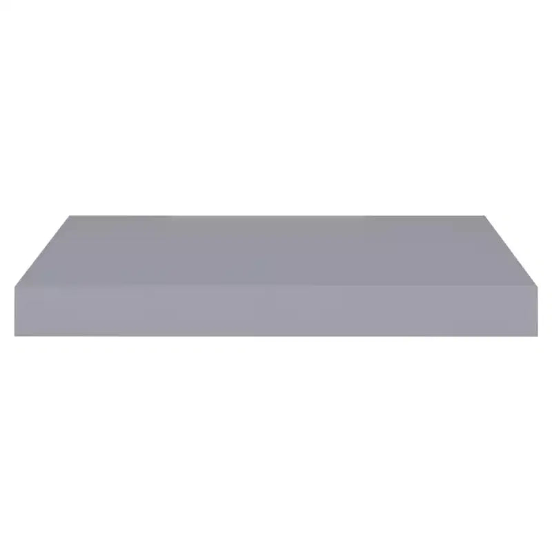 Étagères murales flottantes 2 pcs Gris 40x23x3,8 cm MDF