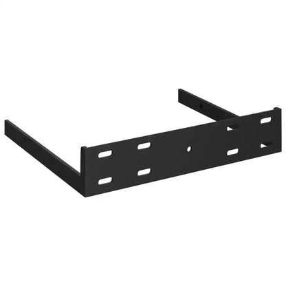 Lot de 2 étagères d'angle petites gris alvéolé MDF, métal