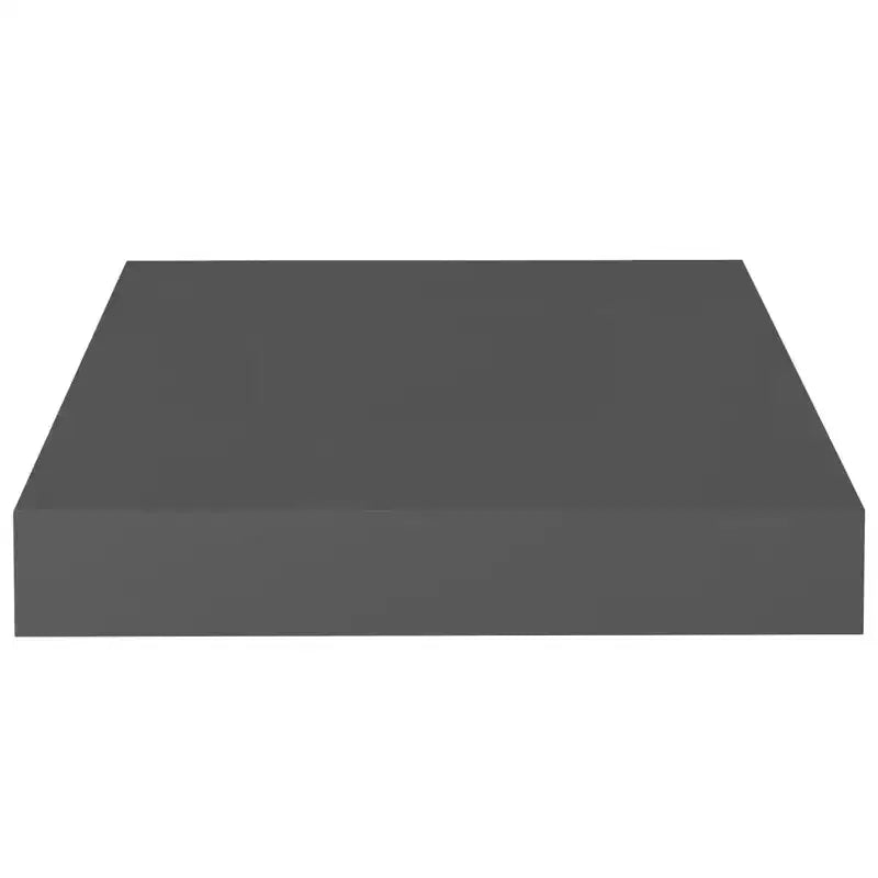 Étagère murale, lot de 2, gris brillant, nid d'abeille MDF, métal