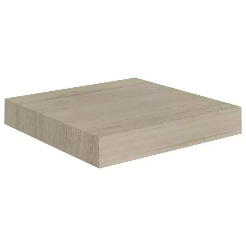 Ensemble de 2 étagères murales nid d'abeille en MDF chêne, métal 23,1 x 23,6 x 3,8 cm