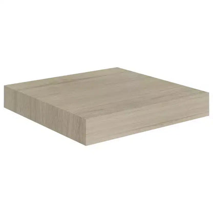 Ensemble de 2 étagères murales nid d'abeille en MDF chêne, métal 23,1 x 23,6 x 3,8 cm