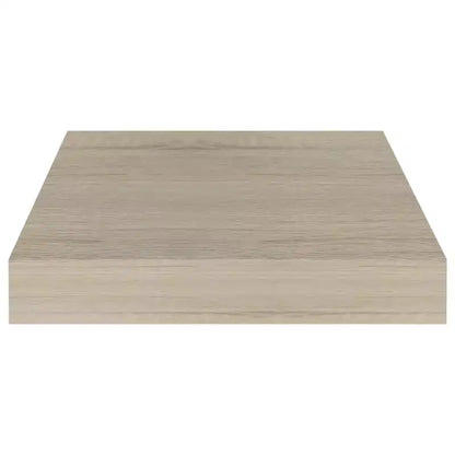 Ensemble de 2 étagères murales nid d'abeille en MDF chêne, métal 23,1 x 23,6 x 3,8 cm