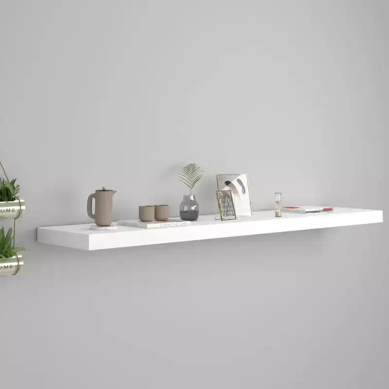 Wall Shelf White Honeycomb MDF, Metal Standard Wall mounting