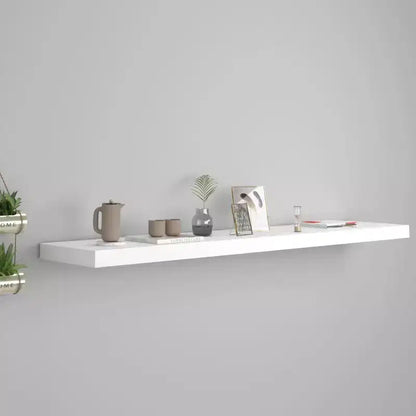 Wall Shelf White Honeycomb MDF, Metal Standard Wall mounting