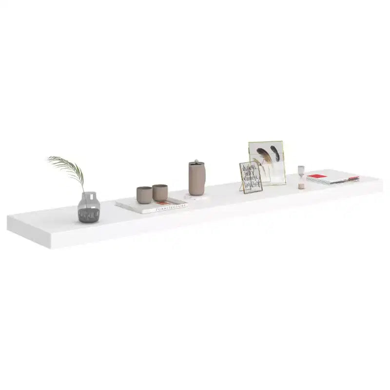 Étagère murale nid d'abeille blanche en MDF, fixation murale standard en métal