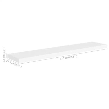 Étagère murale nid d'abeille blanche en MDF, fixation murale standard en métal