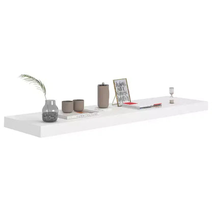 Étagère Murale Blanche Nid d'Abeille MDF 90 x 23,5 x 3,8 cm Fixation Murale