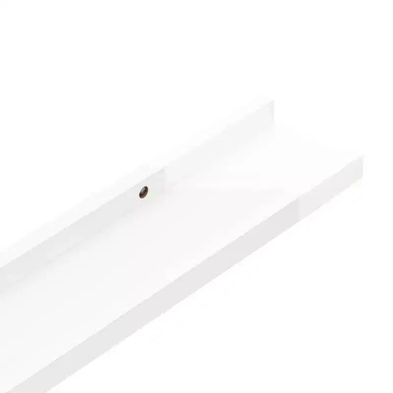 Lot de 2 étagères murales en MDF blanc laqué