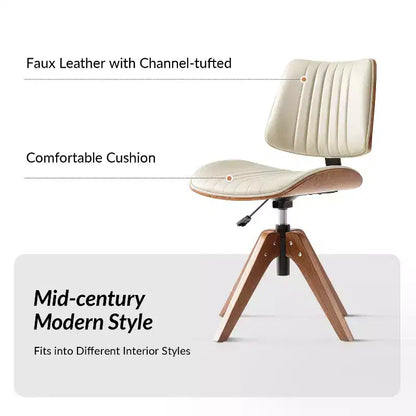Weer Midcentury Modern Swivel Office Chair|L'ART DE VIVRE DESIGNS
