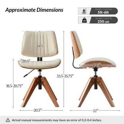 Weer Midcentury Modern Swivel Office Chair|L'ART DE VIVRE DESIGNS