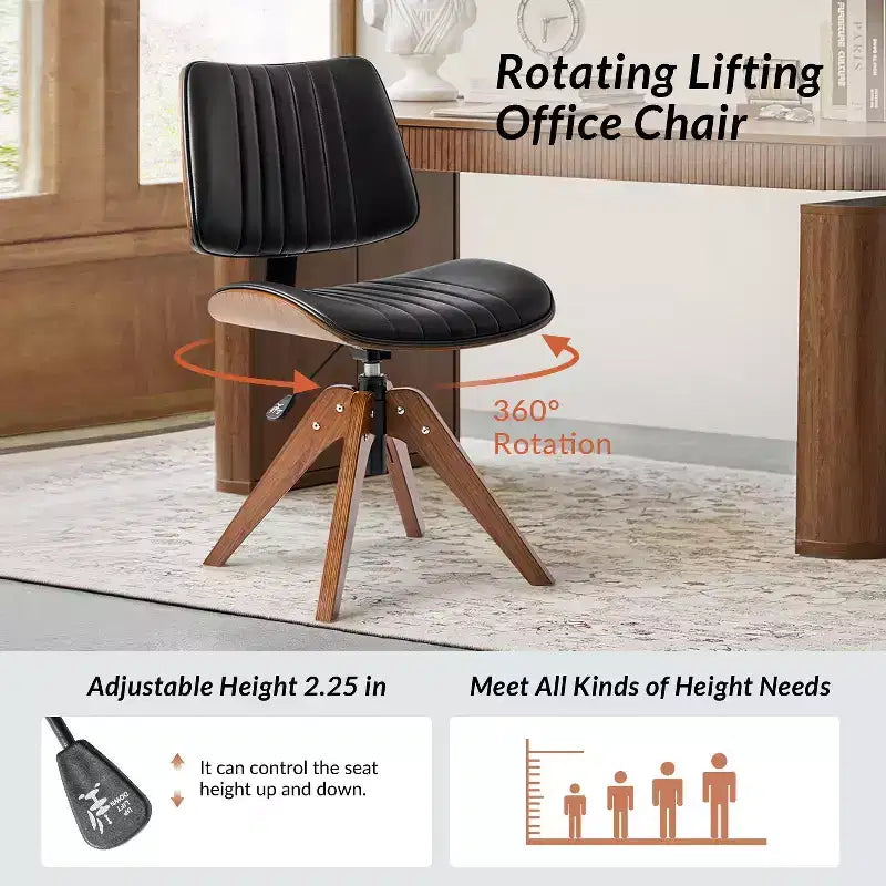 Weer Midcentury Modern Swivel Office Chair|L'ART DE VIVRE DESIGNS