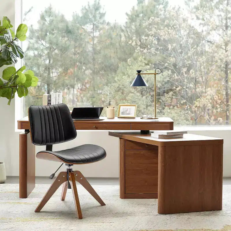Weer Midcentury Modern Swivel Office Chair|L'ART DE VIVRE DESIGNS