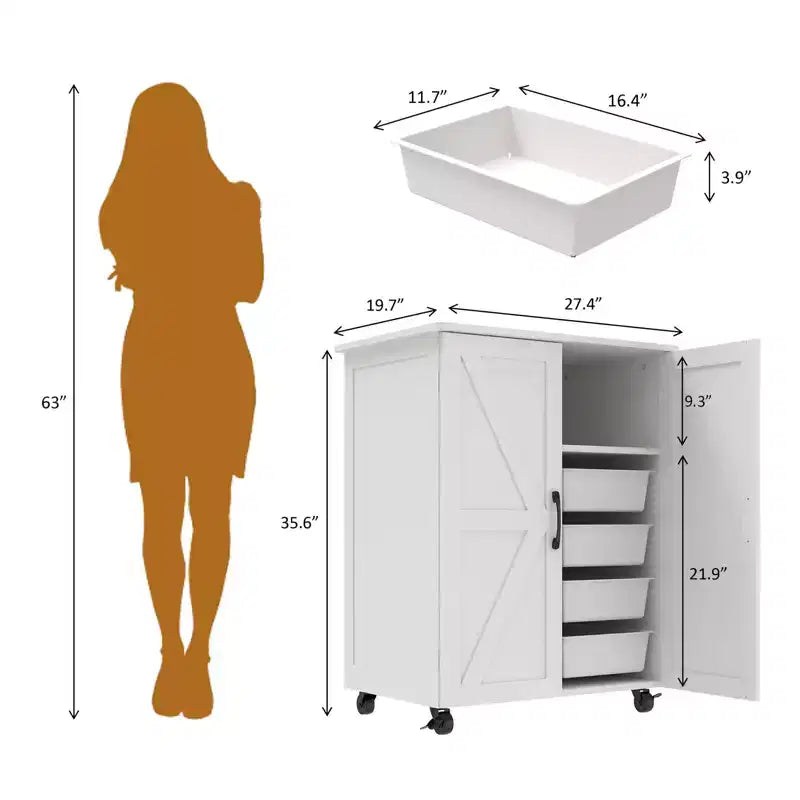 Okak Îlot de cuisine avec 2 portes de placard, chariot de cuisine avec grand espace de rangement, îlot de cuisine sur roulettes pour cuisine, salle à manger, blanc