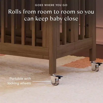 Lit de bébé évolutif 9-en-1 Babyletto Rolli avec berceau et kits de conversion pour lit de bambin