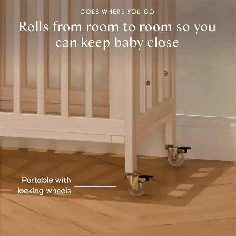 Lit de bébé évolutif 9-en-1 Babyletto Rolli avec berceau et kits de conversion pour lit de bambin