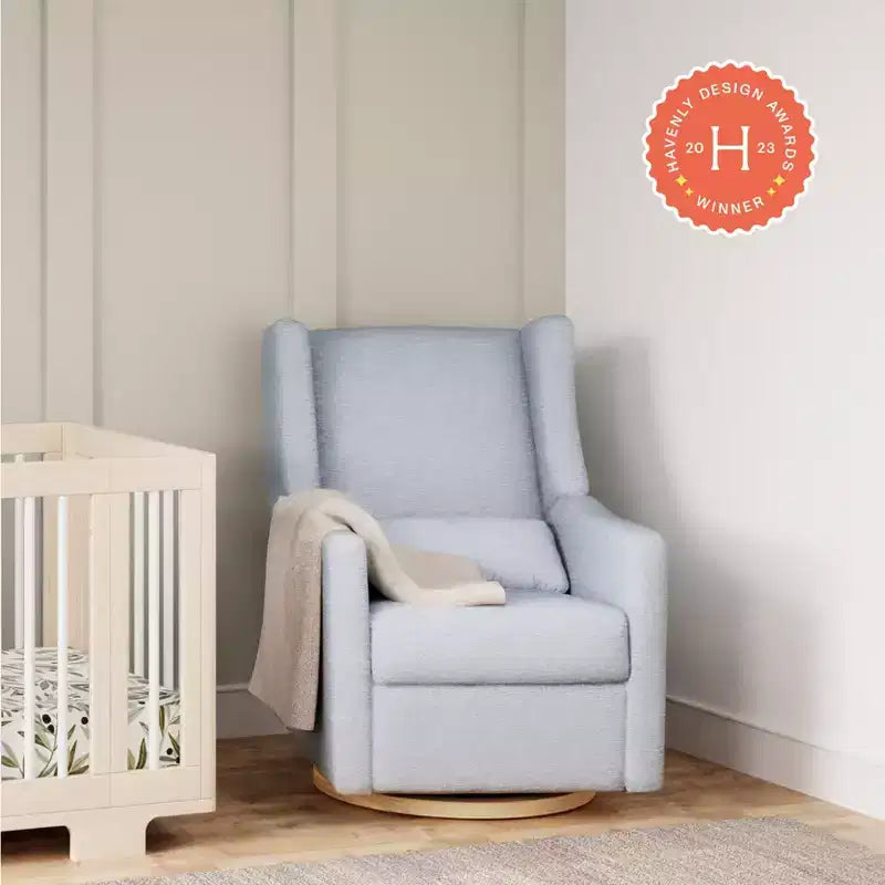 Fauteuil inclinable et pivotant électrique Babyletto Kiwi avec port USB