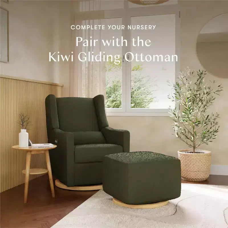 Fauteuil inclinable et pivotant électrique Babyletto Kiwi avec port USB
